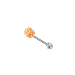 Обица за език "Orange Dice"