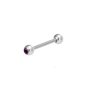 Обица за език "Purple Gem"