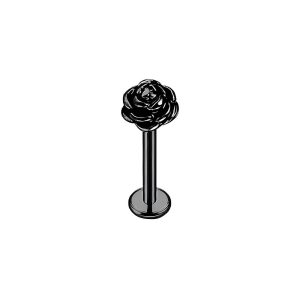 Обица за хеликс "Black Rose"