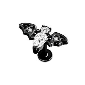 Обица за хеликс "Diamond Bat"