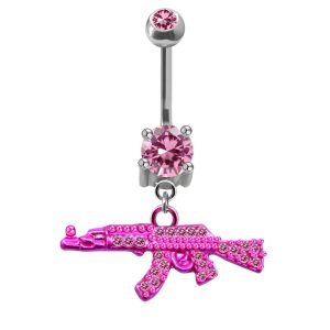 Обица за пъп "Gangsta Barbie"
