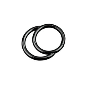 Обица за септум "Black Double Ring"