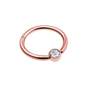 Обица за септум "Bronze Gem"