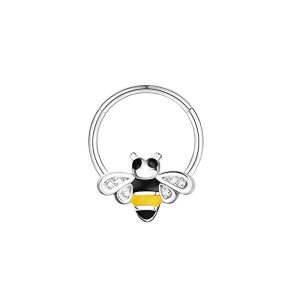 Обица за септум "Silver Bee"