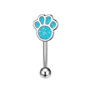 Обица за вежди "Blue Paw"