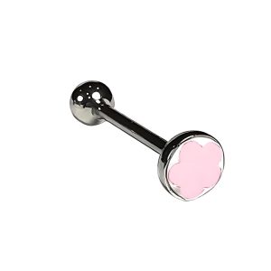 Обица за език "Baby Pink Flower"