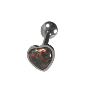 Обица за език "Brown Dragon Heart"