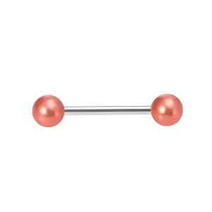 Обица за език "Coral Pearl"