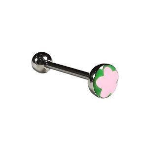 Обица за език "Pink Flower"