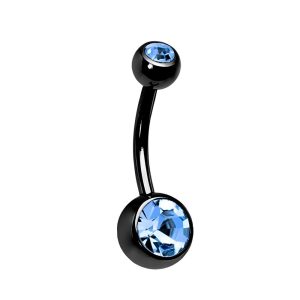 Обица за пъп "Casual Blue"