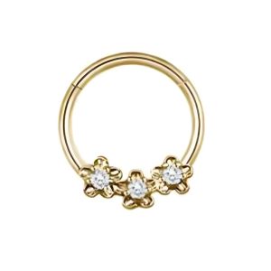 Обица за септум "Golden Forest Flowers"