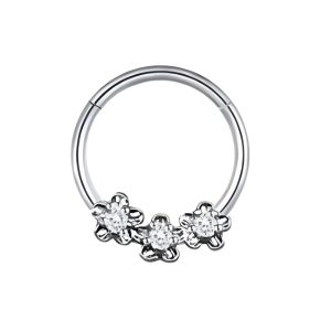 Обица за септум "Silver Forest Flowers"