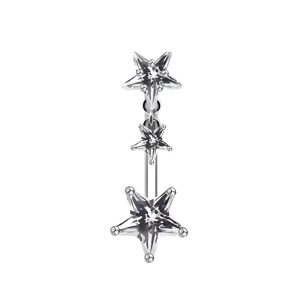 Обица за пъп "Three Stars"