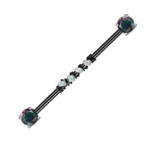 Обица за индустриал "Dark Crystals"