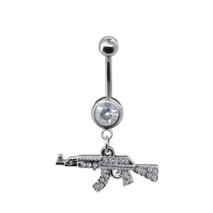 Обица за пъп "Gangsta Silver"