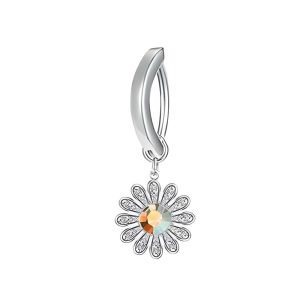 Обица за пъп "Diamond Flower"