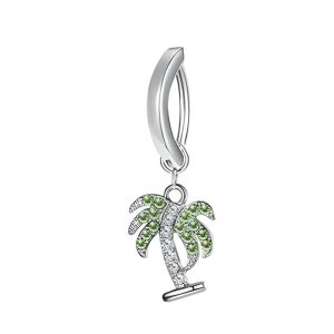 Обица за пъп "Palm"