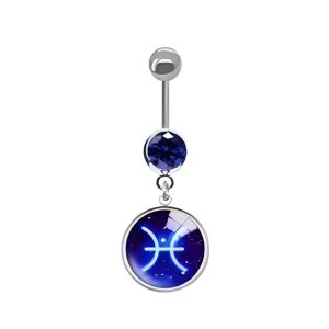 Обица за пъп "Pisces"