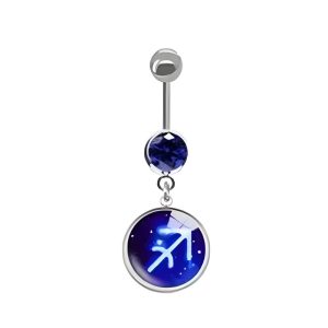 Обица за пъп "Sagittarius"
