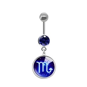 Обица за пъп "Scorpio"