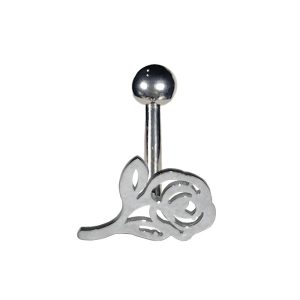 Обица за език "Silver Rose"