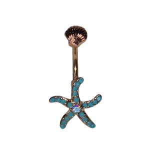Обица за пъп "Starfish"