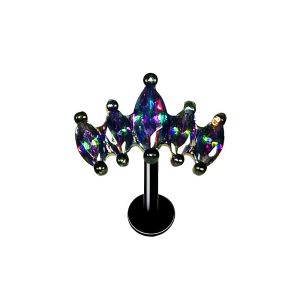 Обица за хеликс "Black Wings"