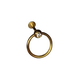 Обица за хеликс "Golden Crystal"