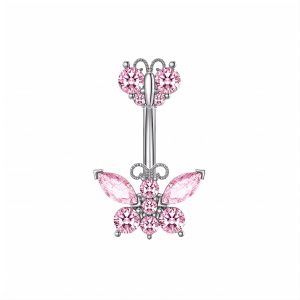 Обица за пъп "Double Butterfly" II
