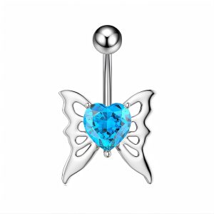 Обица за пъп "Azure Flutter"