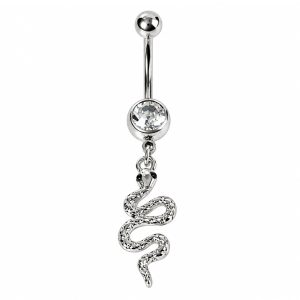 Обица за пъп "Snake Charm"
