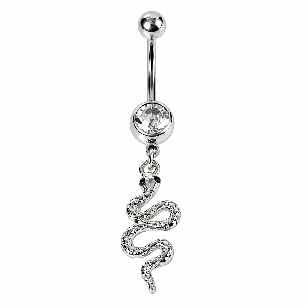 Обица за пъп "Snake Charm"