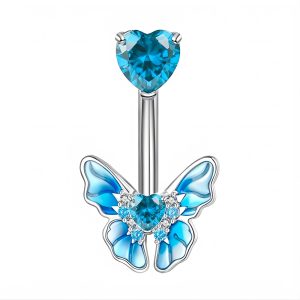 Обица за пъп "Turquoise Romance"